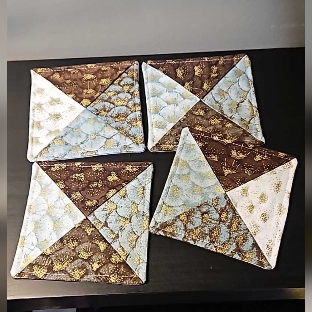 Mermaid Scales Coasters Handmade New